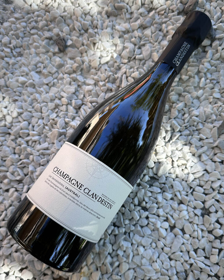 vino Champagne LES SEMBLABES AUSTRAL BRUT NATURE LIEUX-DITS 2018 - CLANDESTIN